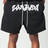 SUMWON Pantalones Cortos De Entrepierna Baja Con Estampado Frontal