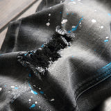 Manfinity LEGND Hombres Jeans desgarro algodon con lavado