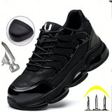 Zapatos De Trabajo Con Puntera De Acero Para Hombres Que Son Indestructibles, Ligeros, Comodos Y Duraderos, A Prueba De Aplastamiento Y De Perforacion, Adecuados Para Actividades Al Aire Libre
