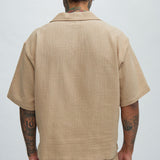 Camisa Belgian Textured - Bronceado