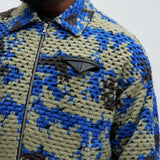 Nueva chaqueta recortada Jacquard Newbury - Azul / combinación