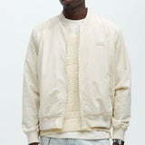 Chamarra Acolchada Miles Nylon Full Zip - Hueso