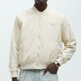 Chamarra Acolchada Miles Nylon Full Zip - Hueso