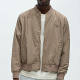 Chamarra Acolchada Miles Nylon Full Zip - Gris Pardo
