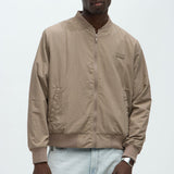 Chamarra Acolchada Miles Nylon Full Zip - Gris Pardo