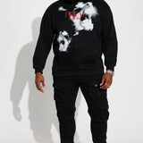 Sudadera Feral By Night - Negro