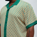 Camisa Rushmore Knit - Verde/Combinado