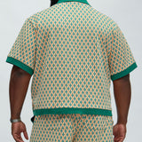 Camisa Rushmore Knit - Verde/Combinado