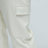 Pantalones de imitación de cuero Royce - Blanco