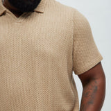 Camisa Polo Catanina Textured - Bronceado