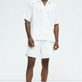 Camisa Chain Wave Textured - Blanco