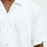 Camisa Chain Wave Textured - Blanco