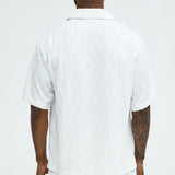 Camisa Chain Wave Textured - Blanco