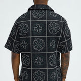 Cuadrado Tropical Granny s - Negro/Combinado