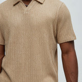 Camisa Polo Catanina Textured - Bronceado