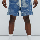Shorts Cloud 9 Textured Warm up - Azul Claro