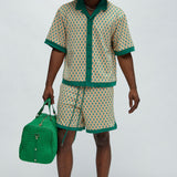 Camisa Rushmore Knit - Verde/Combinado