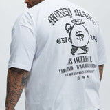 Camisa De Manga Corta Money Man Boxy - Blanco