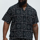 Cuadrado Tropical Granny s - Negro/Combinado