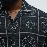 Cuadrado Tropical Granny s - Negro/Combinado