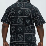 Cuadrado Tropical Granny s - Negro/Combinado
