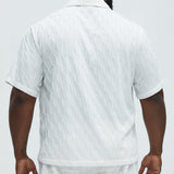 Camisa Chain Wave Textured - Blanco