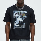 Camisa De Manga Corta Purposeful Textured - Oliva