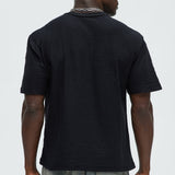Camisa De Manga Corta Purposeful Textured - Oliva