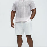Camisa Rue Khali Knit Polo - Rosa