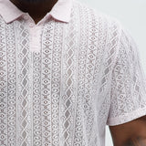 Camisa Rue Khali Knit Polo - Rosa