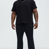 Camiseta Geo Chenille Knit Crewneck - Negro