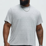 Camiseta Geo Chenille Knit Crewneck - Gris
