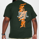 Camisa De Manga Corta NYC Graff - Verde