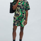 Camisa Masaka Textured - Verde/Combinado