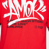 Camisa De Manga Corta Amor Studio - Rojo