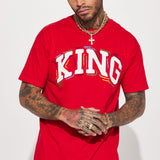Camisa De Manga Corta I'm King - Rojo