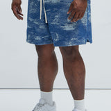 Shorts Cloud 9 Textured Warm up - Azul Claro