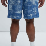 Shorts Cloud 9 Textured Warm up - Azul Claro