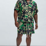 Camisa Masaka Textured - Verde/Combinado