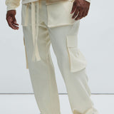 Pantalones Tipo Cargo Show Up Snap - Hueso