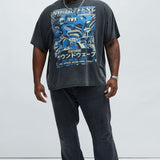 Camisa De Manga Corta Transformers Metalfest Oversized - Negro