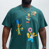 La camiseta de manga corta Los Simpsons Arte Abstracto - Verde