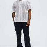 Camisa Rue Khali Knit Polo - Rosa