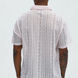 Camisa Rue Khali Knit Polo - Rosa
