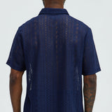 Camisa Rue Khali Knit Polo - Azul Marino