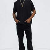 Camiseta Geo Chenille Knit Crewneck - Negro