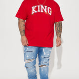 Camisa De Manga Corta I'm King - Rojo