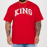 Camisa De Manga Corta I'm King - Rojo