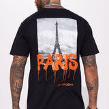 Camisa De Manga Corta Paris Drip - Negro
