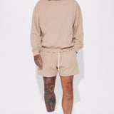 Shorts Tyson Oversize Heavyweight Sweat - Gris Pardo